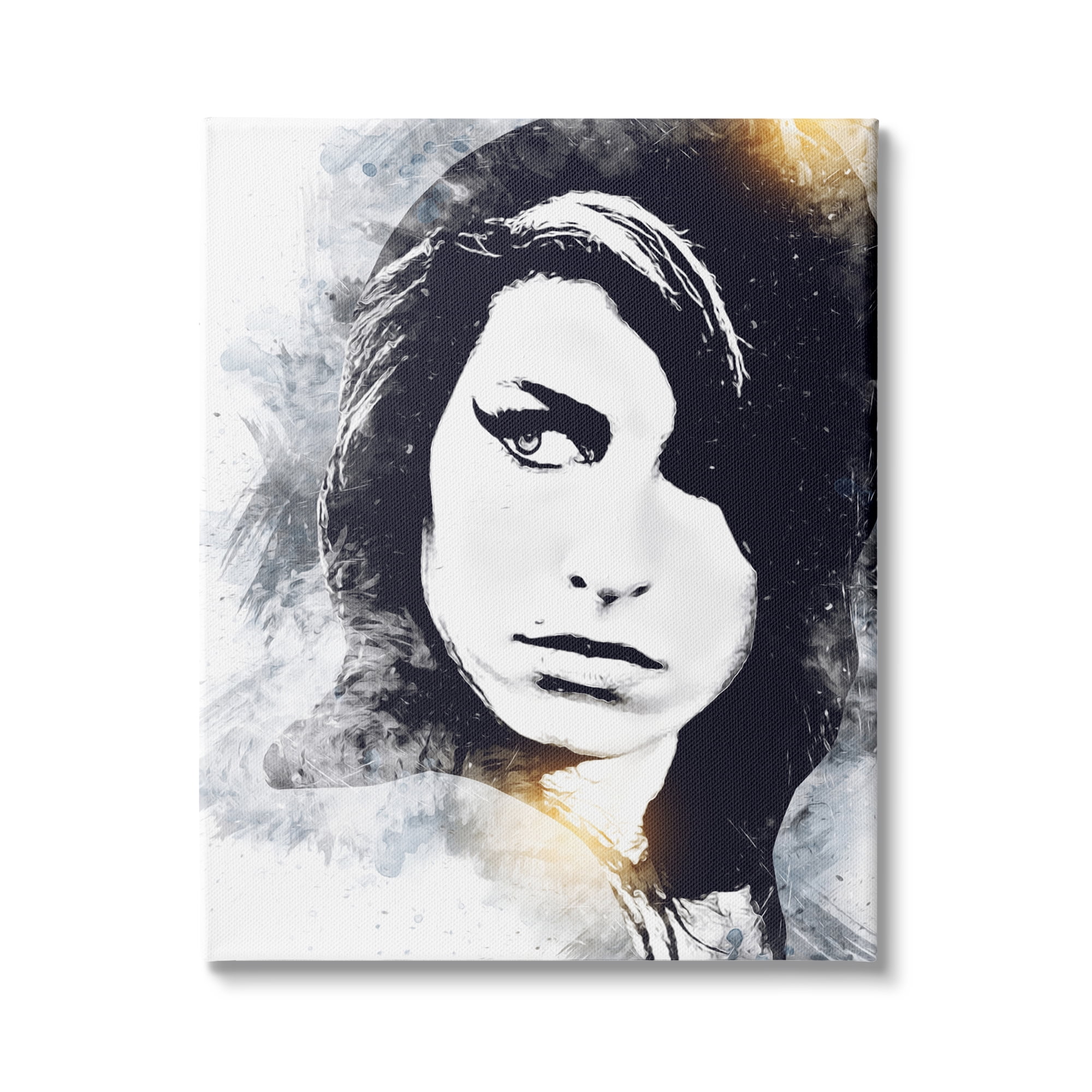 Stupell Industries Modern Amy Winehouse Portrait Bold Eye Abstract Pattern, 36 x 48, Design by Birch&Ink