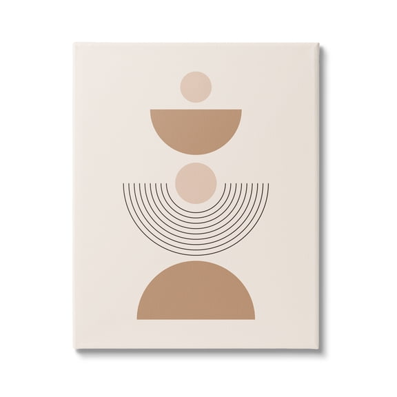 Stupell Industries Modern Arched Shapes Abstract Painting Gallery Wrapped Canvas Print Wall Art, 16 x 20