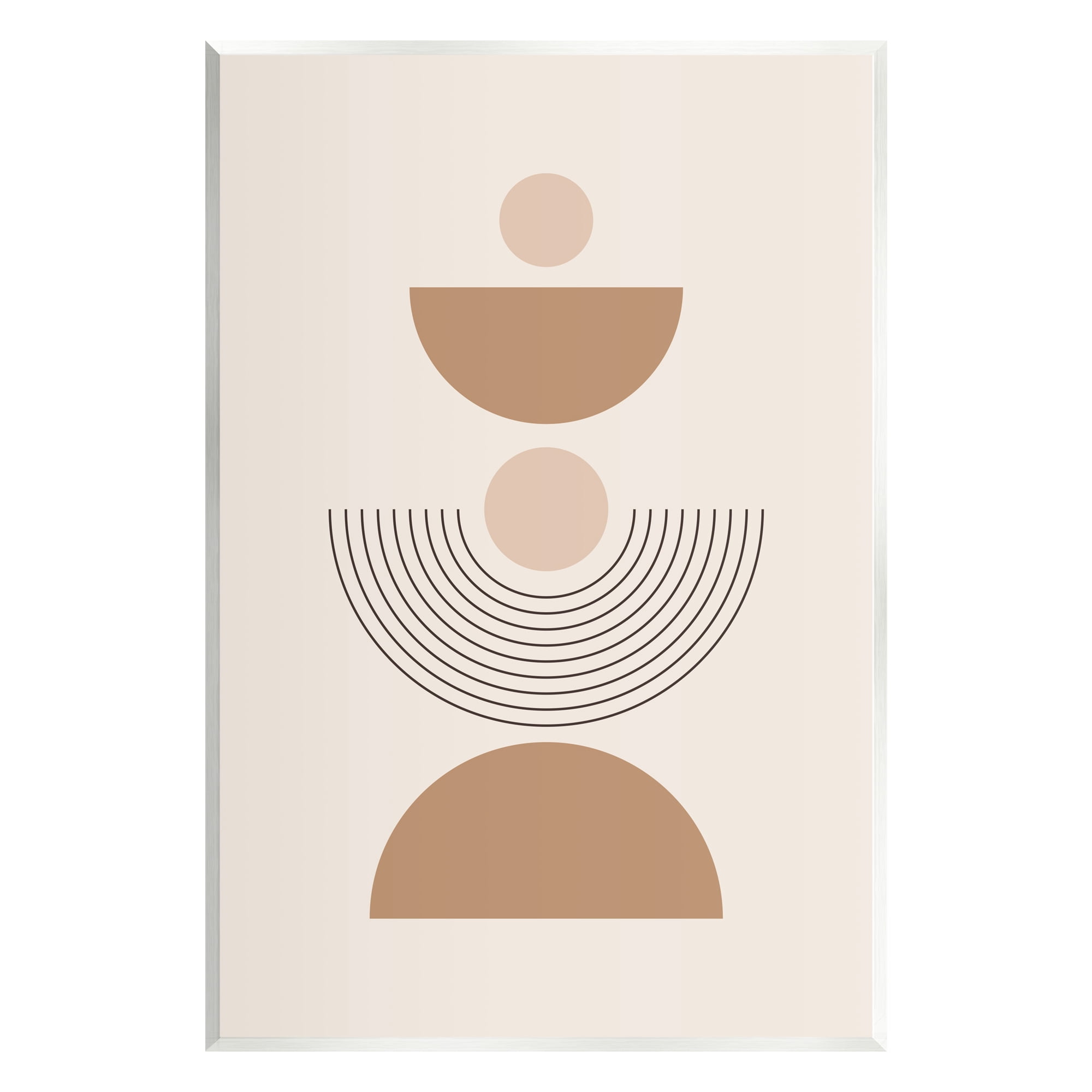 Stupell Industries Modern Arched Shapes Abstract Painting Unframed Art Print Wall Art, 10 x 15