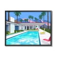 thumbnail image 1 of Stupell Industries Modern Architecture House Pool Tropical Palm Trees Design by Ziwei Li, 1 of 7