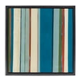 thumbnail image 1 of Stupell Industries Modern Asymmetrical Blue Stripes Black Floating Frame Canvas Art, 18 x 18, by Pippin Schupbach, 1 of 8