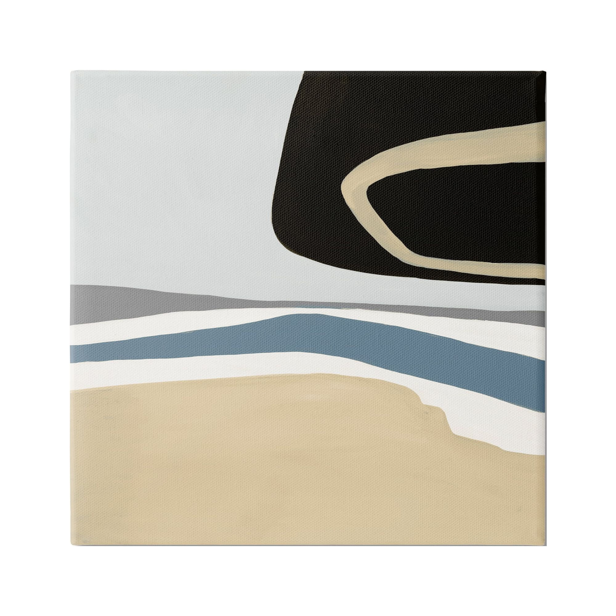 Stupell Industries Modern Asymmetrical Composition Abstract Painting Gallery Wrapped Canvas Print Wall Art, 17 x 17