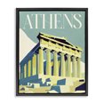 thumbnail image 1 of Stupell Industries Modern Athens City Landmark Black Floating Frame Canvas Art, 17 x 21, by Lil' Rue, 1 of 8