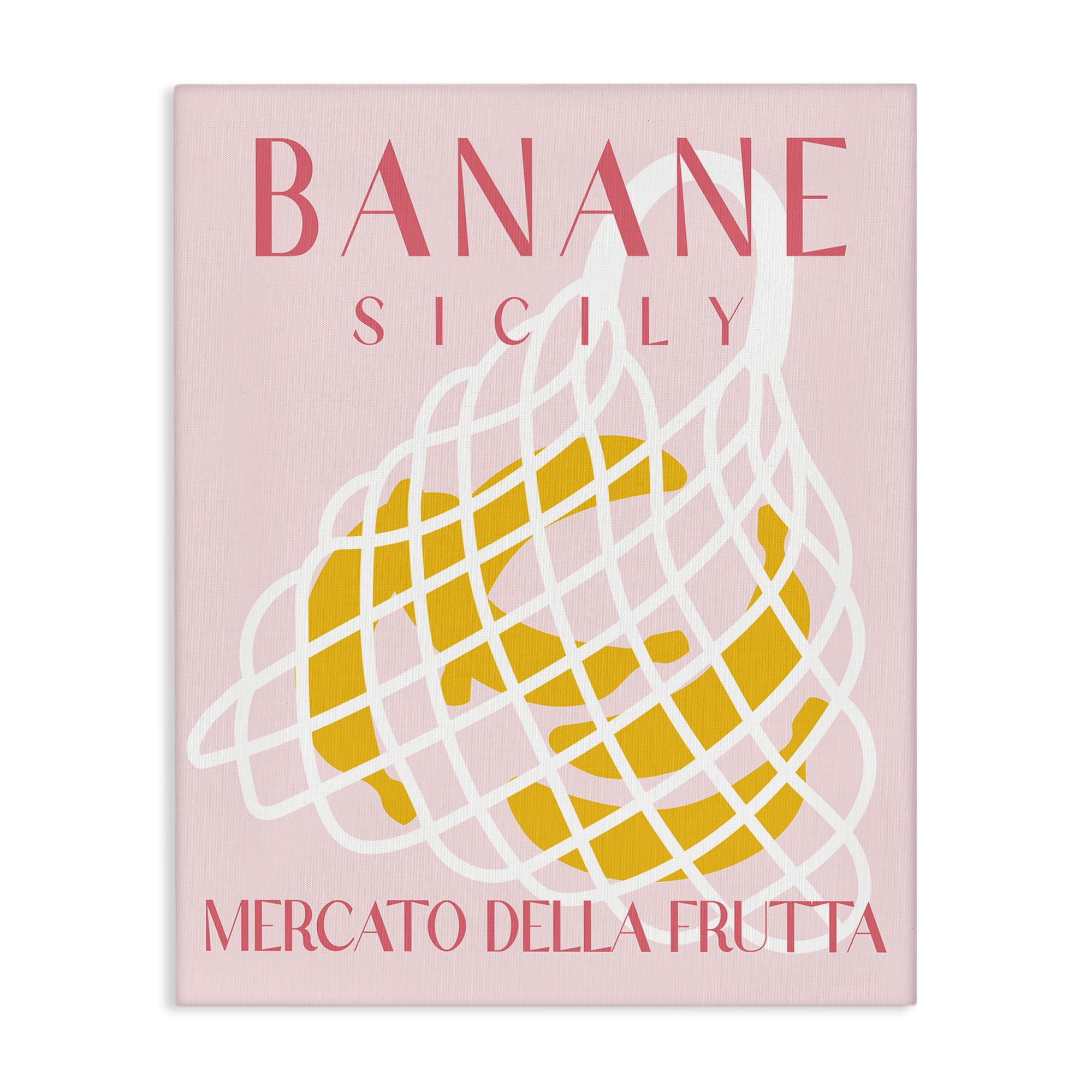 Stupell Industries Modern Banana Fruit Market Food & Beverage Painting Wrapped Canvas Art Print Wall Art, 16 x 20