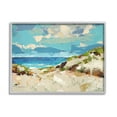 thumbnail image 1 of Stupell Industries Modern Beach Landscape Painting Gray Framed Art Print Wall Art, Design by Trevor Copenhaver, 1 of 7