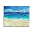 thumbnail image 1 of Stupell Industries Modern Beach Scene Abstract Shore Coastal Painting Gallery Wrapped Canvas Print Wall Art, 1 of 5