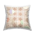 thumbnail image 1 of Stupell Industries Modern Beige Geometric Shapes Overlapping Squares Diamond Design by Daphne Polselli Throw Pillow, 1 of 6