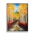 thumbnail image 1 of Stupell Industries Modern Birch Grove Painting Nature Painting Gray Framed Art Print Wall Art, 16 x 20, 1 of 8