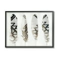 thumbnail image 1 of Stupell Industries Modern Bird Feather Photograph Geometric Aztec Pattern Abstract, 14 x 11, Design by Stellar Design Studio, 1 of 7