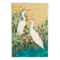 Stupell Industries Modern Birds at Pond's Edge Animals & Insects Painting Unframed Art Print Wall Art, 10 x 15