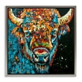 thumbnail image 1 of Stupell Industries Modern Bison with Paint Splatter Animals & Insects Painting Gray Floater Framed Canvas Art Print Wall Art, 25 x 25, 1 of 9
