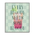 thumbnail image 1 of Stupell Industries Modern Bloody Mary Cocktail Gray Framed Giclee Art, 16 x 20, by Lil' Rue, 1 of 8