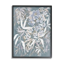 Stupell Industries Modern Blossom Botanicals Graphic Art Black Framed Art Print Wall Art, Design by Krinlox