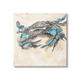 thumbnail image 1 of Stupell Industries Modern Blue Beach Crab Animals & Insects Painting Gallery Wrapped Canvas Art Print Wall Art, 17 x 17, 1 of 8