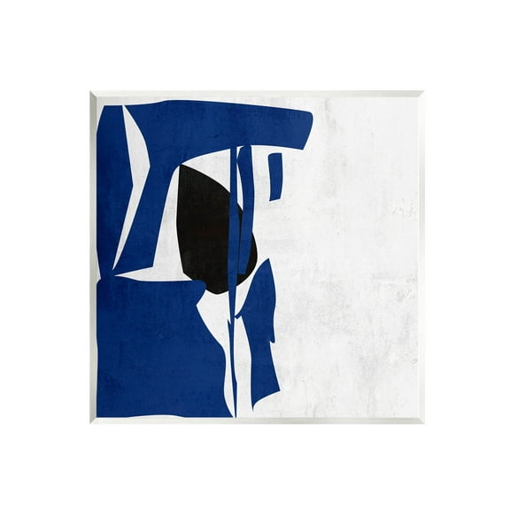 Stupell Industries Modern Blue Cutout Shapes Graphic Art Unframed Art Print Wall Art, Design by Melissa Wang