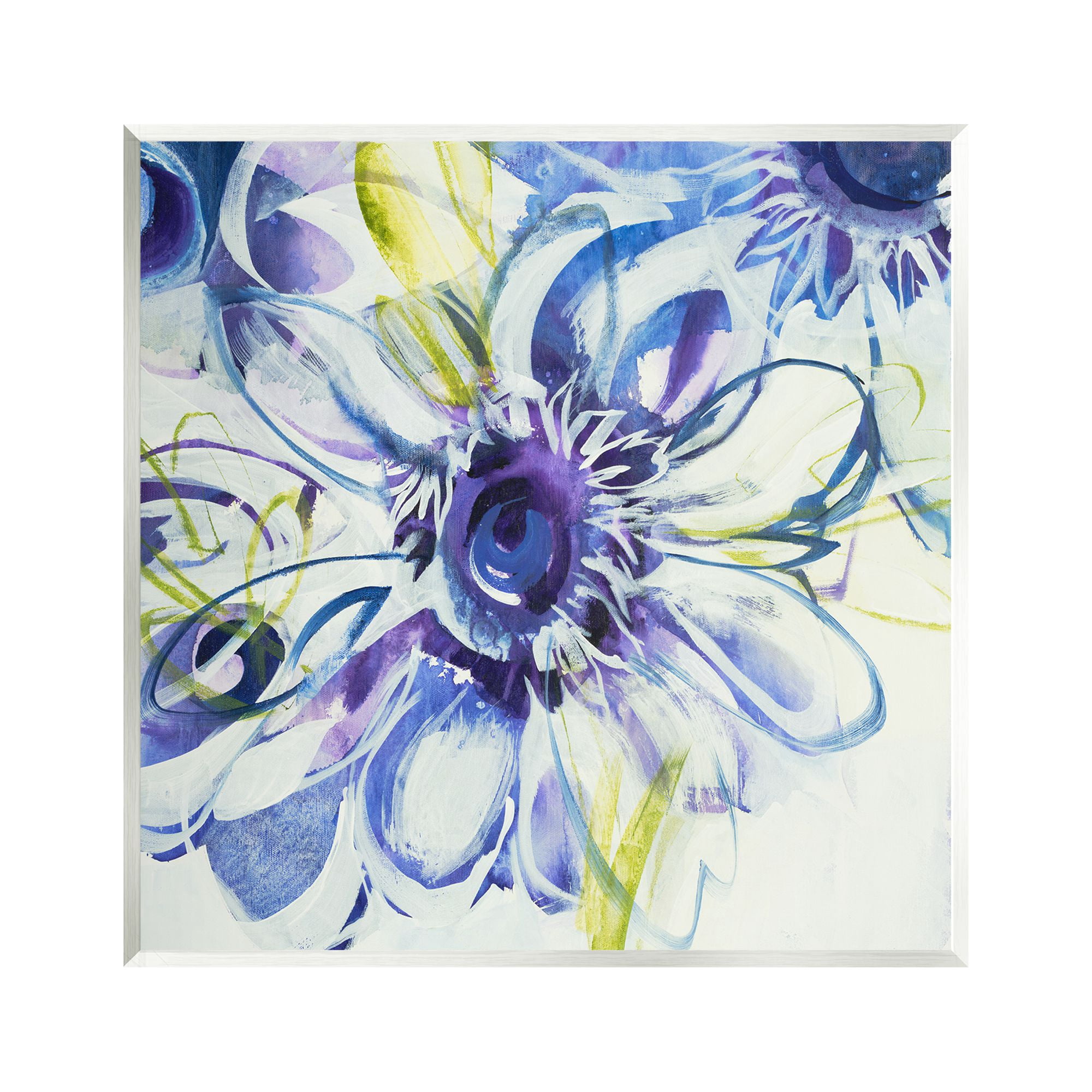 Stupell Industries Modern Blue Flower Buds Botanical & Floral Painting Unframed Art Print Wall Art, 12 x 12