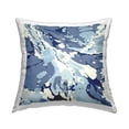 thumbnail image 1 of Stupell Industries Modern Blue Flowing Pattern Printed Throw Pillow Design by Danielle Carson, 1 of 6