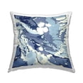 thumbnail image 1 of Stupell Industries Modern Blue Marbled Shapes Printed Throw Pillow Design by Danielle Carson, 1 of 4