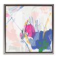 thumbnail image 1 of Stupell Industries Modern Blue & Pink Abstract Scribble Gray Floating Frame Canvas Art, 25 x 25, by June Erica Vess, 1 of 8