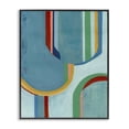 thumbnail image 1 of Stupell Industries Modern Blue Striped Arches Black Framed Giclee Art, 11 x 14, by Pippin Schupbach, 1 of 8