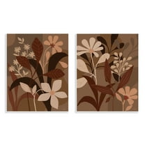 Stupell Industries Modern Boho Flower Bundle Floral & Botanical Painting Unframed Art Print Wall Art, 11 x 14, Set of 2