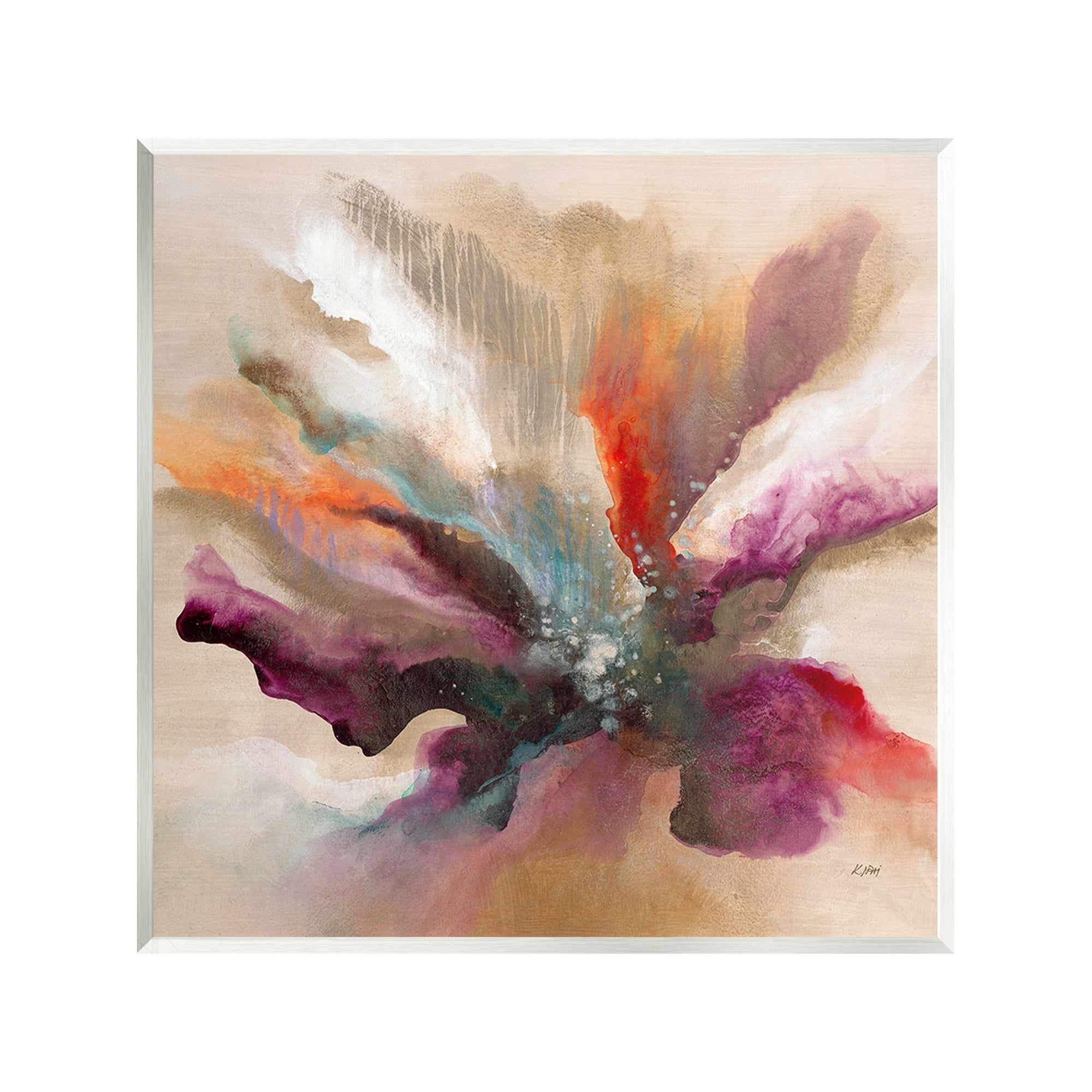 Stupell Industries Modern Botanical Leaves Botanical & Floral Painting Unframed Art Print Wall Art, 12 x 12