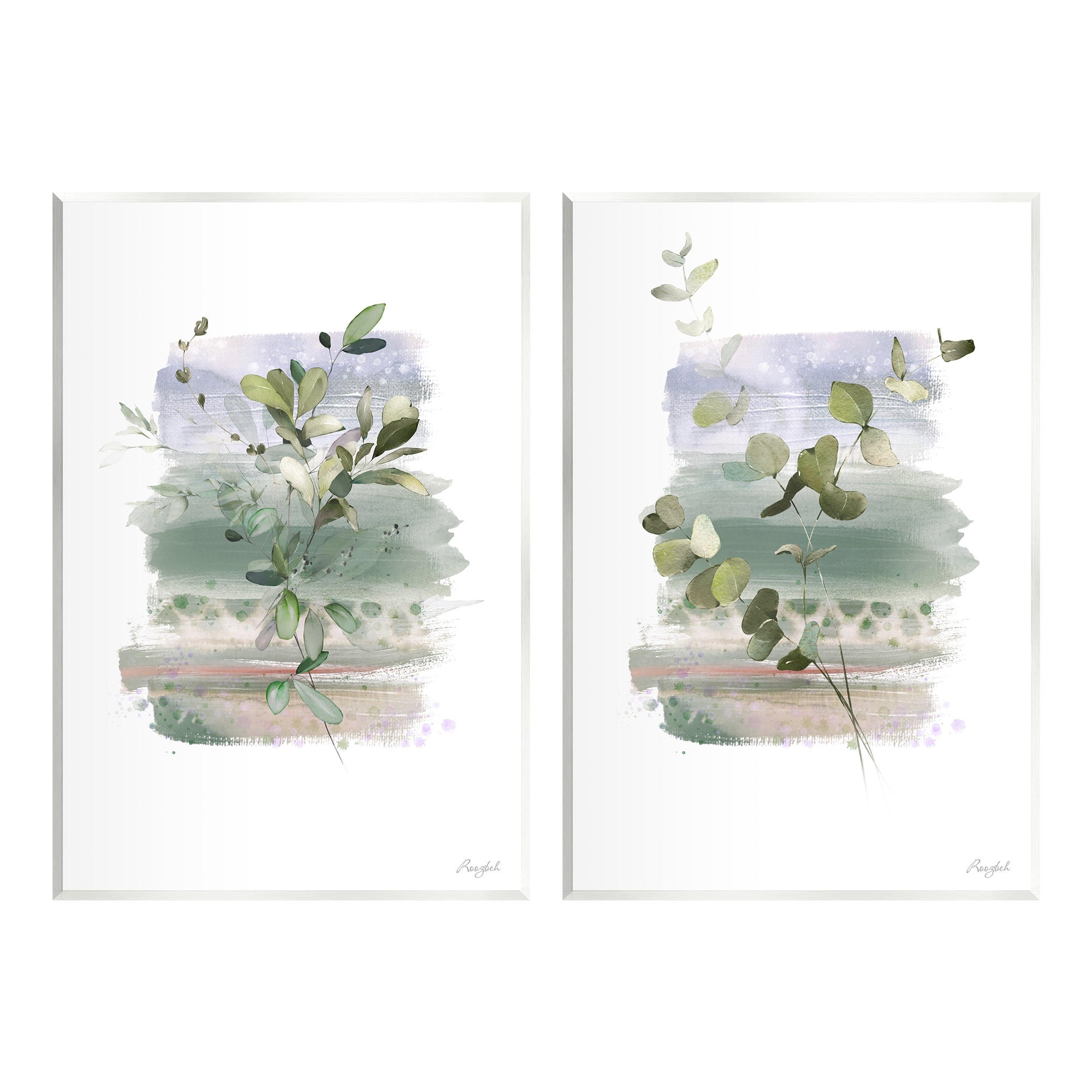 Stupell Industries Modern Botanical Sprigs Botanical & Floral Painting Unframed Art Print Wall Art, 13 x 19