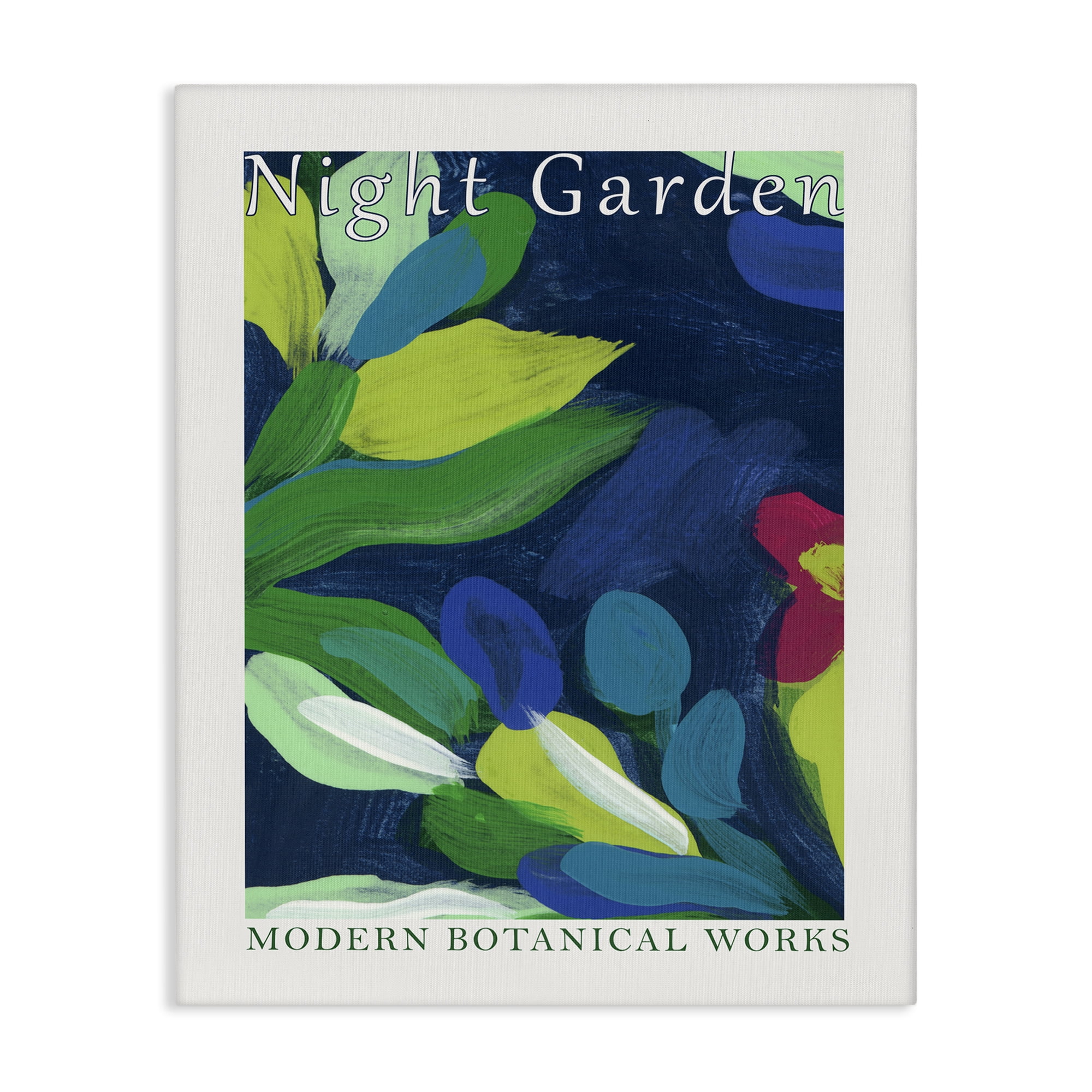 Stupell Industries Modern Botanicals Museum Abstract Painting Wrapped Canvas Art Print Wall Art, 16 x 20