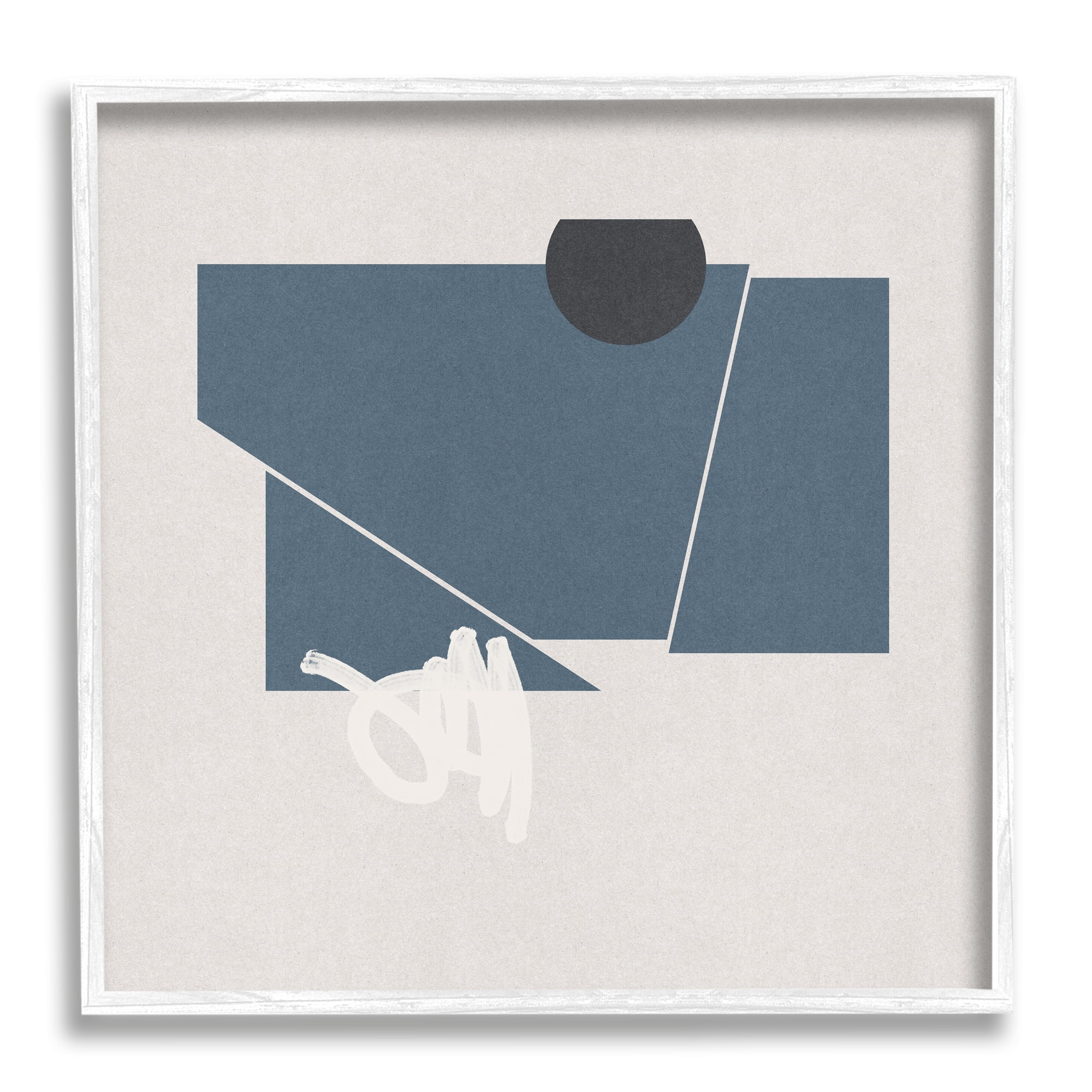 Stupell Industries Modern Breaking Shapes Abstract Blue Sharp Lines, 12 x 12, Design by Jacob Green