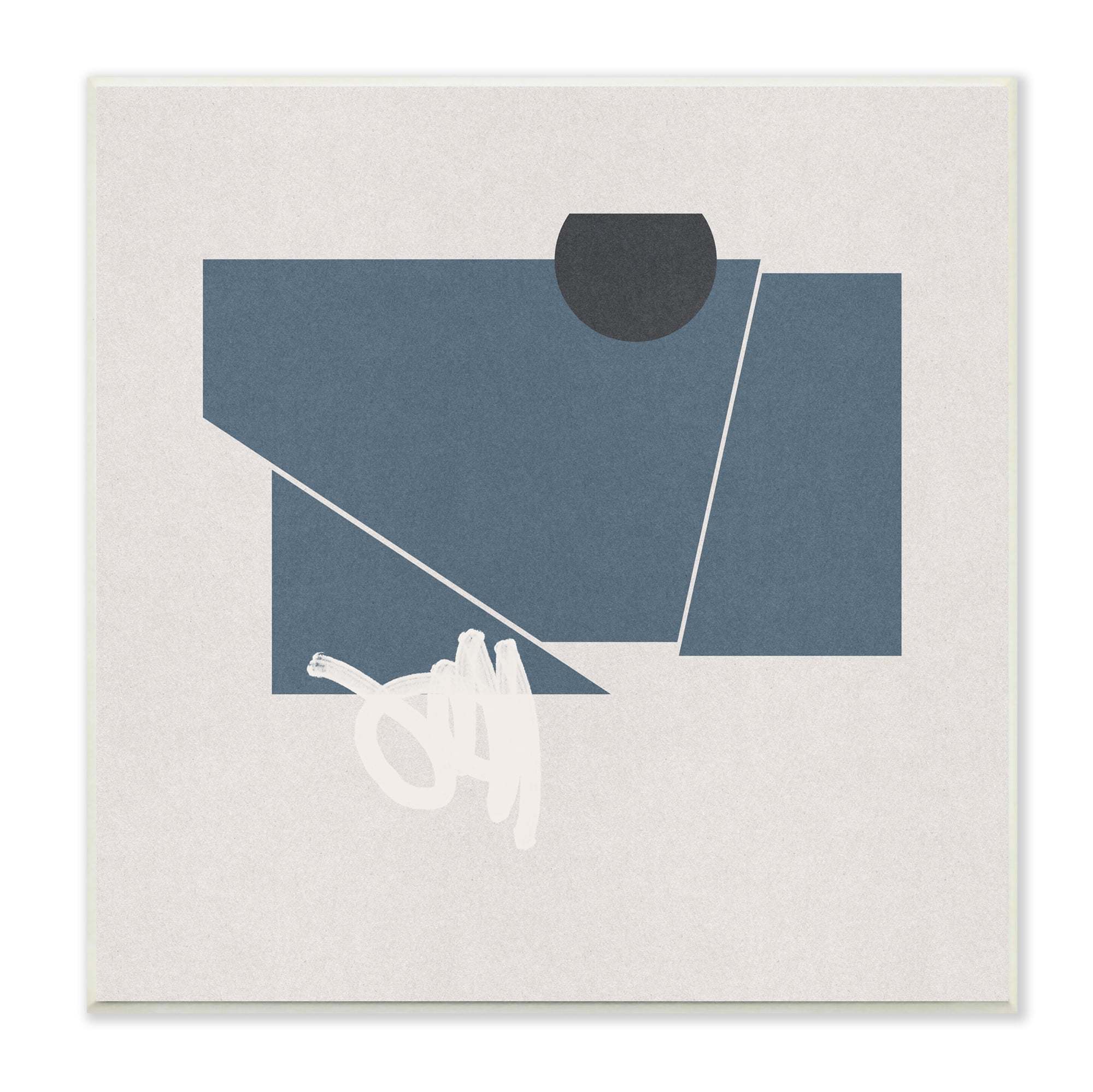 Stupell Industries Modern Breaking Shapes Abstract Blue Sharp Lines, 12 x 12, Design by Jacob Green