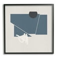 thumbnail image 1 of Stupell Industries Modern Breaking Shapes Abstract Blue Sharp Lines Modern Painting Black Framed Art Print Wall Art, 12 x 12, Design by Jacob Green, 1 of 7