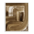thumbnail image 1 of Stupell Industries Modern Brown Curved Arches White Framed Giclee Art, 11 x 14, by Grace Popp, 1 of 8
