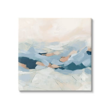 Stupell Industries Modern Brushed Mountain Landscape Painting Gallery Wrapped Canvas Print Wall Art, Design by June Erica Vess