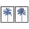 thumbnail image 1 of Stupell Industries Modern Brushed Palm Trees Landscape & Nature Painting Black Floater Framed Canvas Art Print Wall Art, 17 x 21, Set of 2, 1 of 9