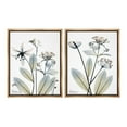 thumbnail image 1 of Stupell Industries Modern Budding Blooms Botanical & Floral Photography Brown Floater Framed Canvas Art Print Wall Art, 17 x 21, Set of 2, 1 of 10