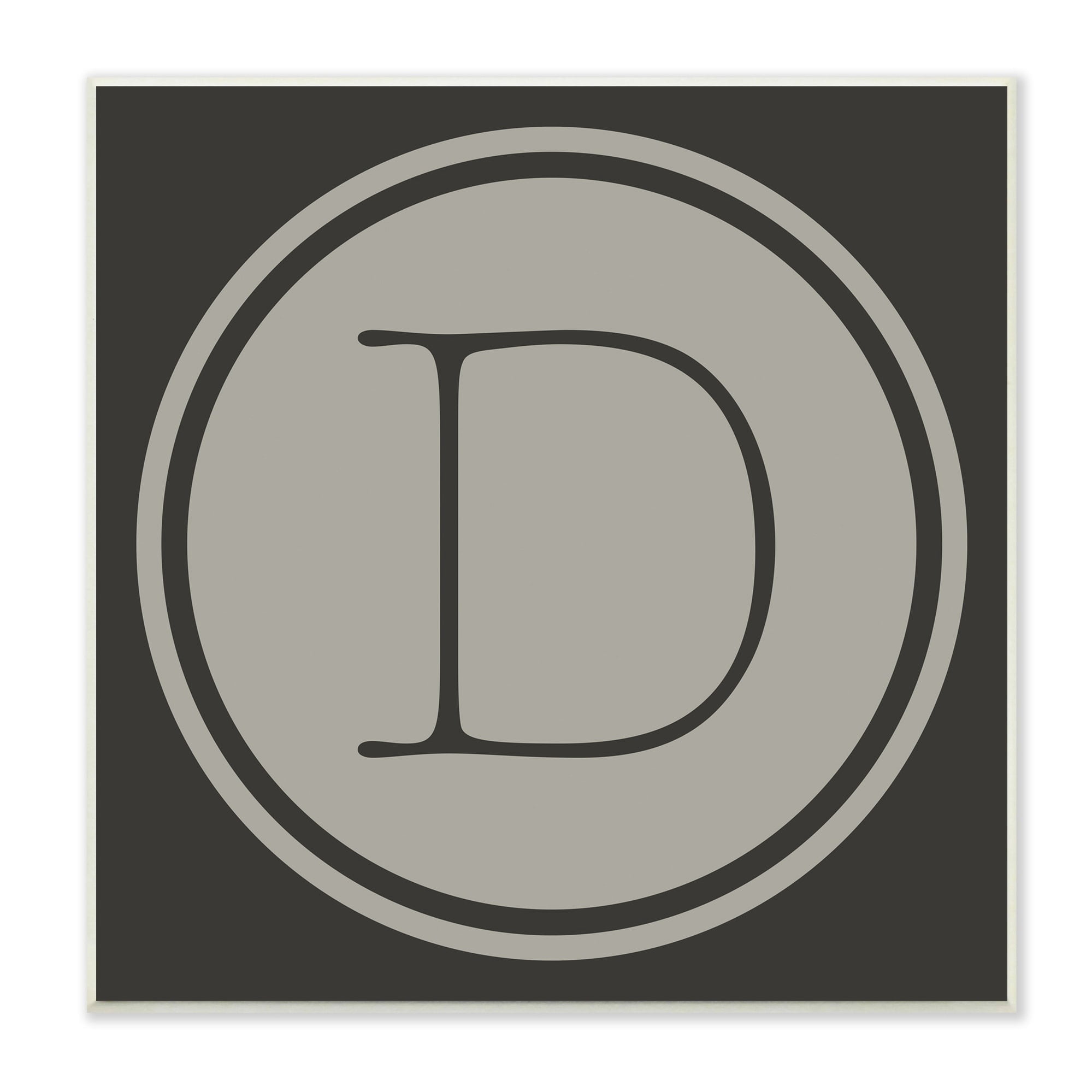Stupell Industries Modern C Initial Circular Shape Elevator Key Typography Painting Unframed Art Print Wall Art, 12 x 12