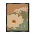 thumbnail image 1 of Stupell Industries Modern Cactus Flower Blossom Arid Vegetation Plants Graphic Art Jet Black Floating Framed Canvas Print Wall Art, Design by Kamdon Kreations, 1 of 5