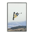 thumbnail image 1 of Stupell Industries Modern Catching Air Snowboarder Black Framed Giclee Art, 12 x 18, by Max Blakesberg Studios, 1 of 8