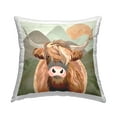 thumbnail image 1 of Stupell Industries Modern Cattle Landscape Square Decorative Printed Throw Pillow, 18 x 18, 1 of 4
