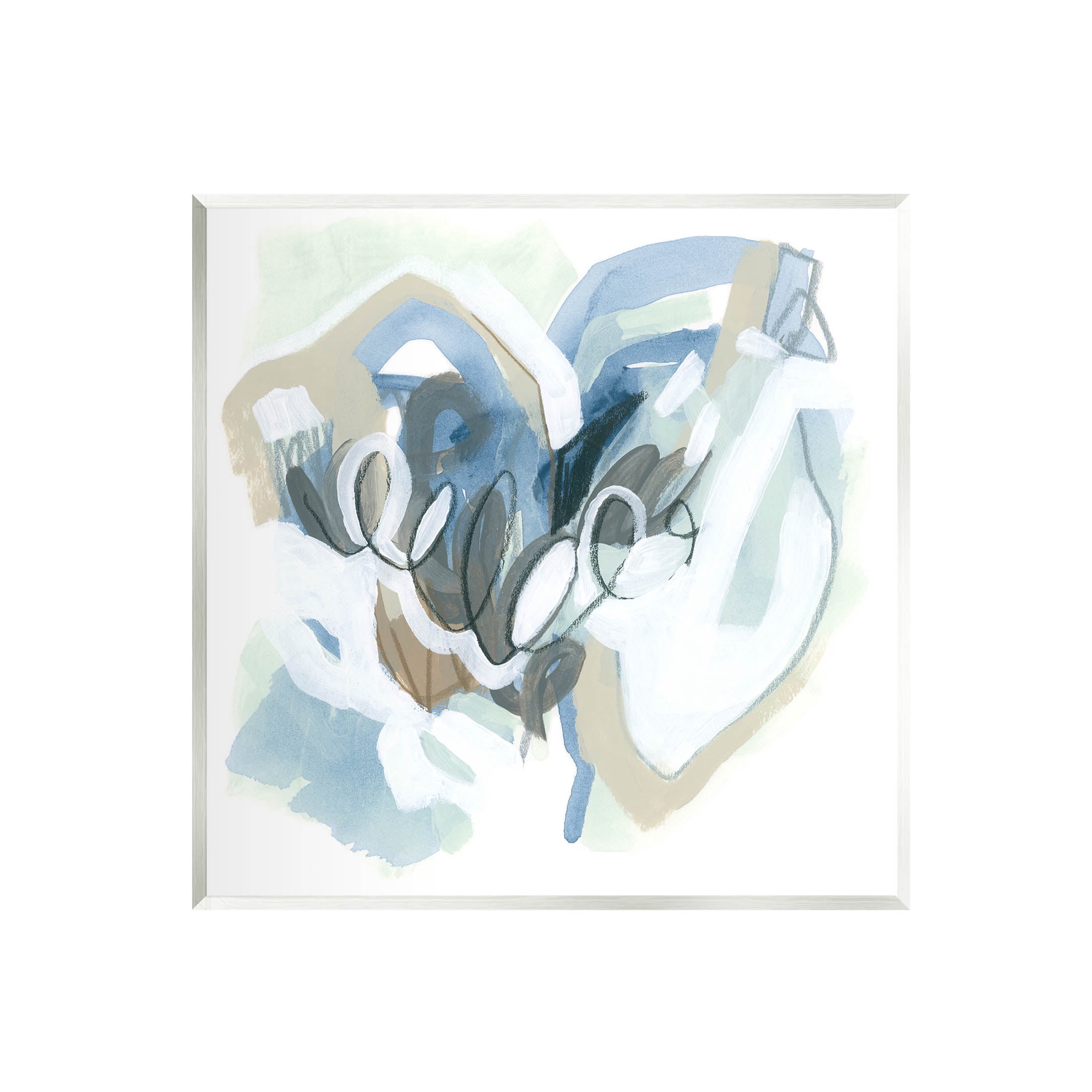 Stupell Industries Modern Chaotic Spiral Shapes Painting Unframed Art Print Wall Art, Design by June Erica Vess