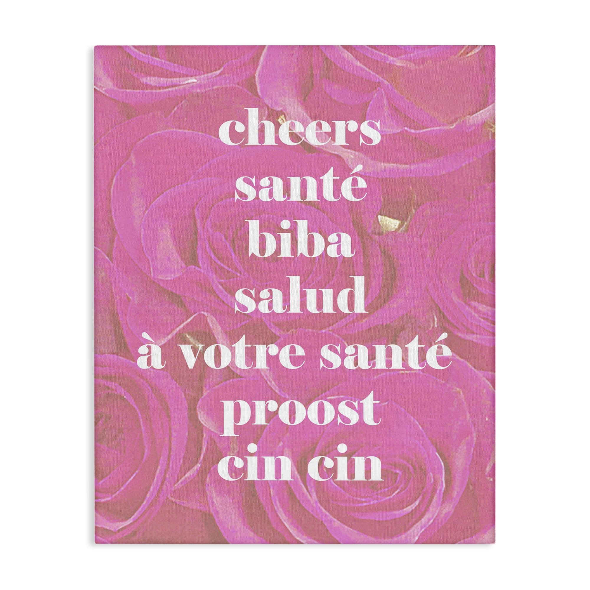 Stupell Industries Modern Cheers in Different Languages Canvas Art, 16 ...