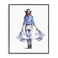thumbnail image 1 of Stupell Industries Modern Chic Cowgirl & Shopping Bags Black Framed Giclee Art, 24 x 30, by Amanda Greenwood, 1 of 8