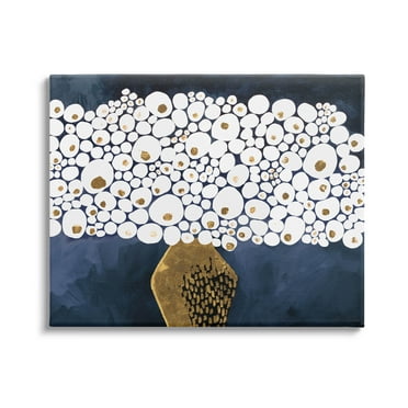 Stupell Industries Modern Circle Shape Bouquet Graphic Art Gallery Wrapped Canvas Print Wall Art, Design by Ruth Fromstein