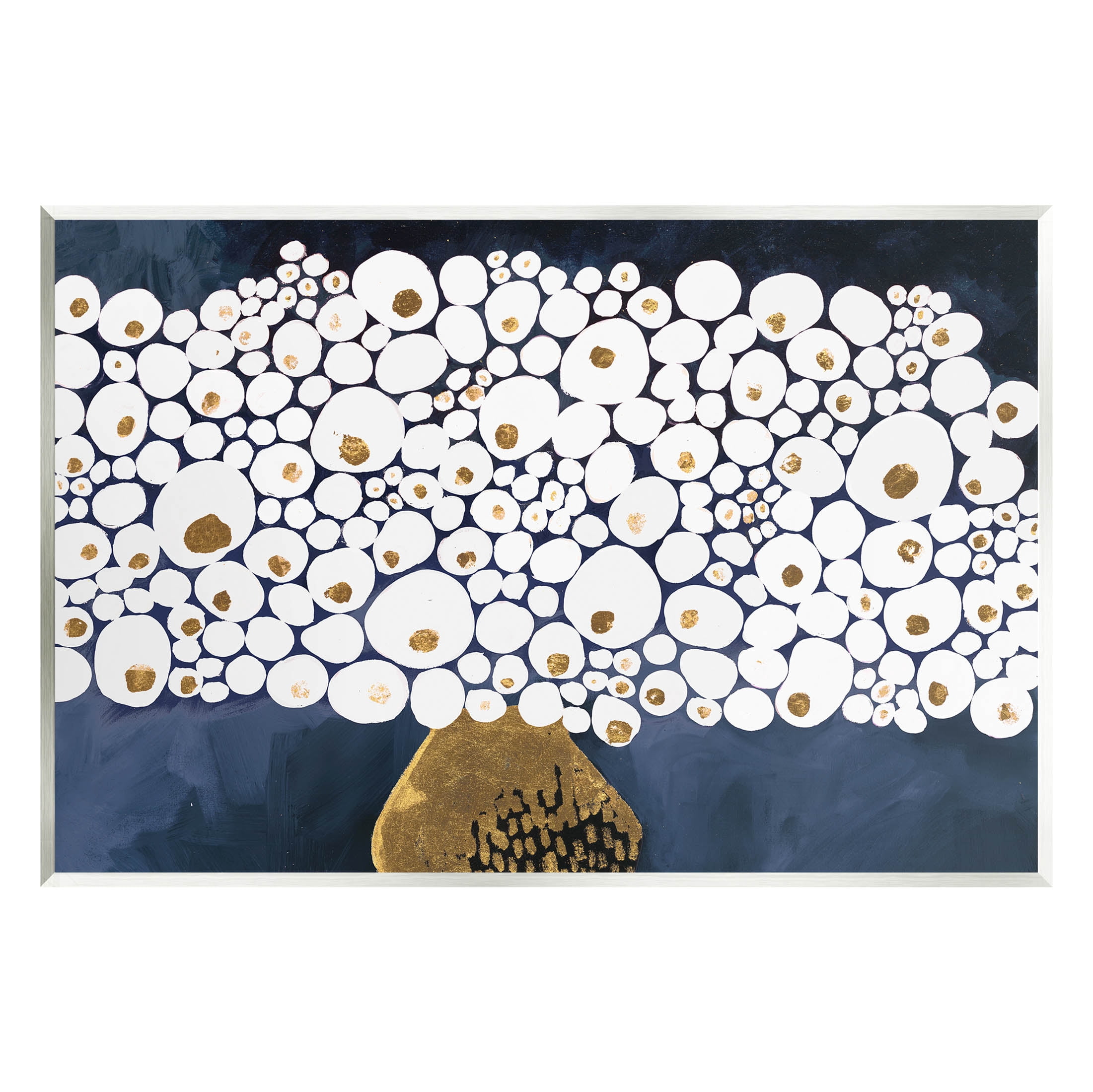 Stupell Industries Modern Circle Shape Bouquet Graphic Art Unframed Art Print Wall Art, Design by Ruth Fromstein