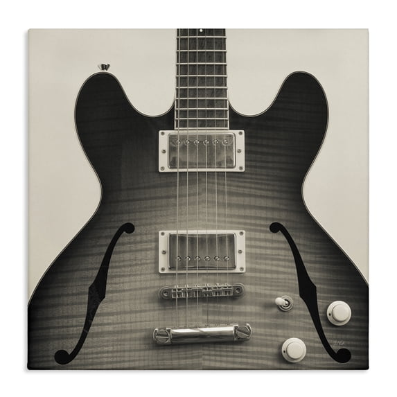 Stupell Industries Modern Classy Electric Guitar Canvas Art, 36 x 36, by Deborah Revell