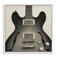 thumbnail image 1 of Stupell Industries Modern Classy Electric Guitar White Framed Giclee Art, 17 x 17, by Deborah Revell, 1 of 7