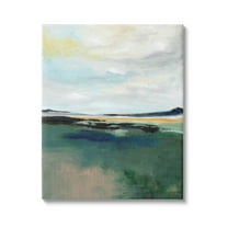 Stupell Industries Modern Cloudy Distant Beach Shore Painting Gallery Wrapped Canvas Print Wall Art, Design by Nikita Jariwala