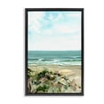 thumbnail image 1 of Stupell Industries Modern Coastal Grasses Black Framed Floater Canvas Wall Art design by Brook Page, 25 x 17, 1 of 9