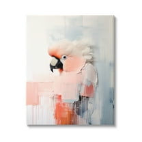 Stupell Industries Modern Cockatoo Portrait Animals & Insects Painting Gallery Wrapped Canvas Art Print Wall Art, 16 x 20