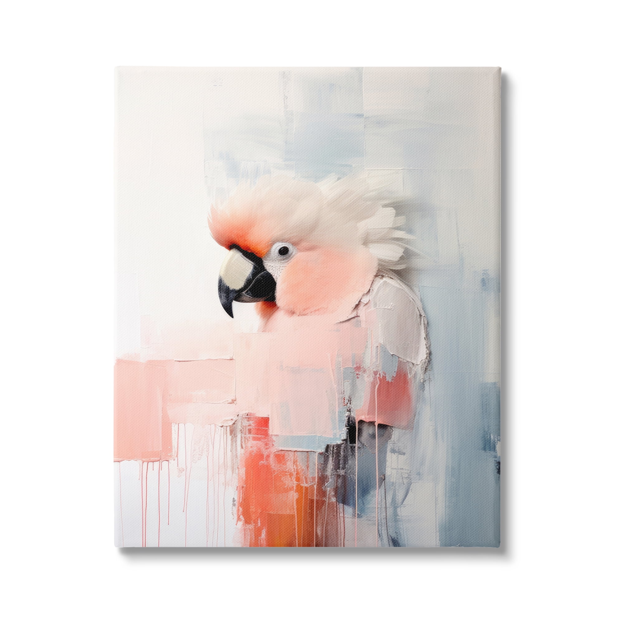 Stupell Industries Modern Cockatoo Portrait Animals & Insects Painting Gallery Wrapped Canvas Art Print Wall Art, 30 x 40